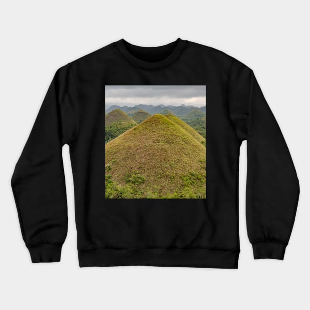 The Chocolate Hills, Carmen, Bohol, Philippines Crewneck Sweatshirt by Upbeat Traveler